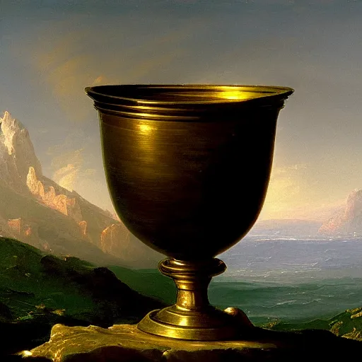 Prompt: the titan's goblet by thomas cole