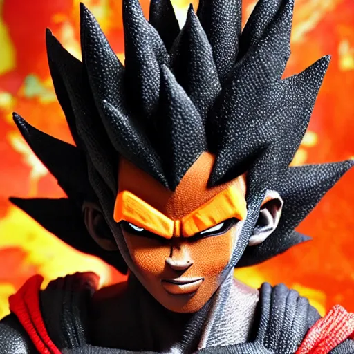 Prompt: black goku, highly detailed, ultra highly detailed
