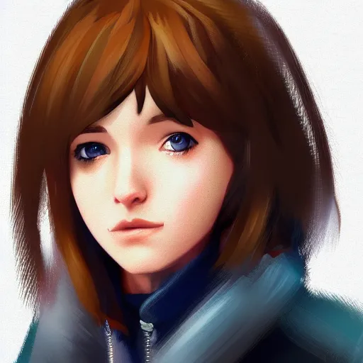 Image similar to a selfie of max caulfield, intricate, youth, digital painting, artstation, concept art, illustration, life is strange, edouard caplain