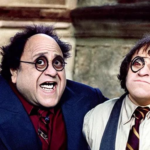 Image similar to danny devito as harry potter