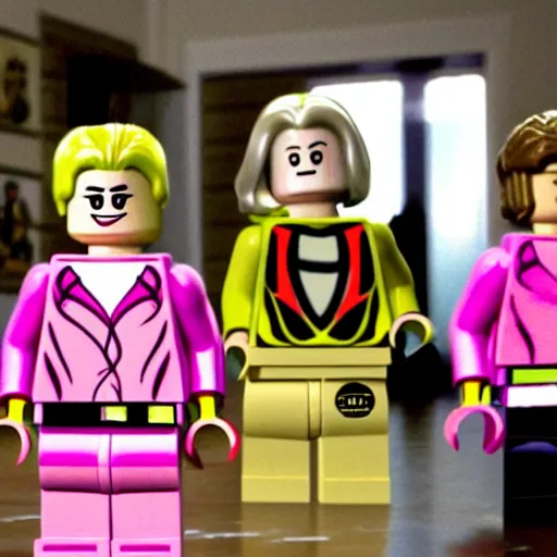 Image similar to Lego!! Mean Girls, movie still, cinematic