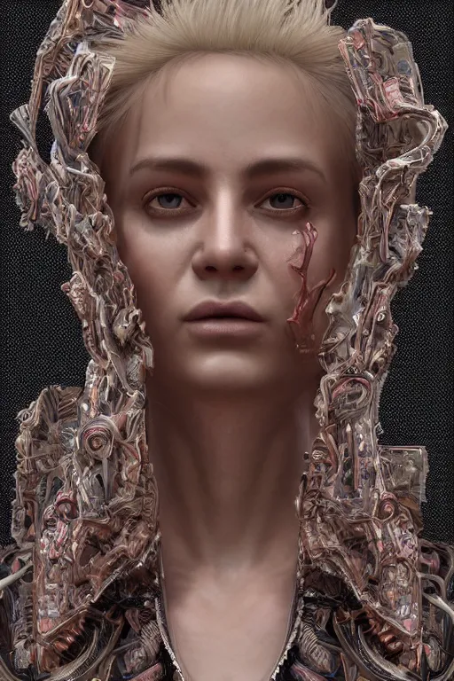 Prompt: hyper-realisti ultra-detailed maximalist and dramatic fullbody female portrait by igor goryunov inspired by andrei riabovitchev. Rendered by binx.ly 8k. Generative art. Tools used: Blender Cinema4d Houdini3d zbrush. Unreal engine 5 Cinematic. Beautifully lit. No background. artstation. Deviantart. CGsociety.