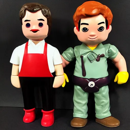 Image similar to dexter morgan 1 9 8 0 s mcdonald ’ s happy meal toys gothic