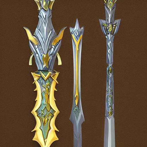 Image similar to fantasy weapon, elven.