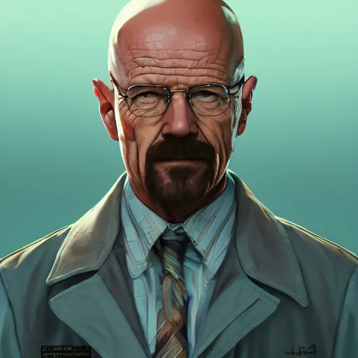 Prompt: Walter White in Disco Elysium, hyperdetailed stylistic character portrait, ArtStation, cgsociety, 8k