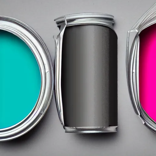 Image similar to can of paint, minimal, modern