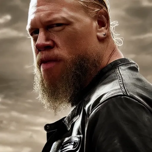 Image similar to jhon cena in sons of anarchy very detailed 4k quality super realistic