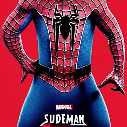 Prompt: patrick star as spiderman movie poster coming soon