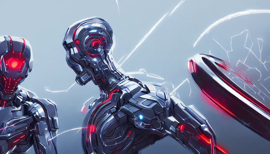 Image similar to quantum computing, ultron, jama jurabaev, greig fraser, roger deakins, cinematic shot, trending on artstation, high quality, brush stroke