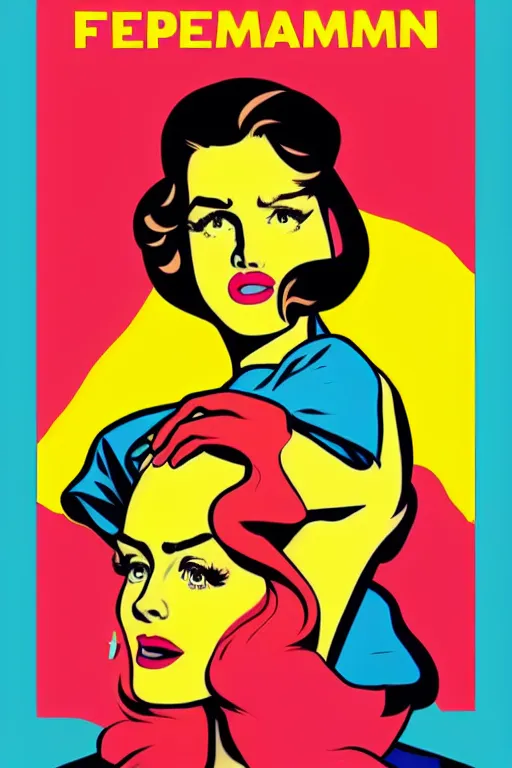 Prompt: feminism propaganda poster, pop art, by mike swiderek, jorge lacera, ben lo, tyler west, ultrarealistic