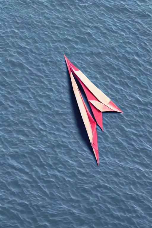 Prompt: origami boat, photorealistic, octane, photograph