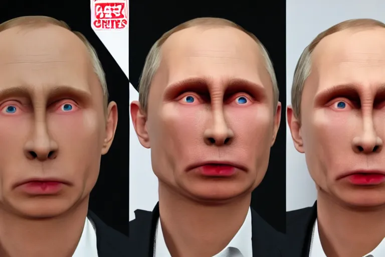 Image similar to a horrific photograph of a disgusting amorphous blob!!!!!!!!!! putin, failed cosmetic surgery, ( ( ( ( ( ( ( ( lip filler ) ) ) ) ) ) ) ), 8 k, volumetric lighting, unreal engine, ultra - realistic, grotesque, nightmare fuel, dripping skin, david cronenberg, ren and stimpy