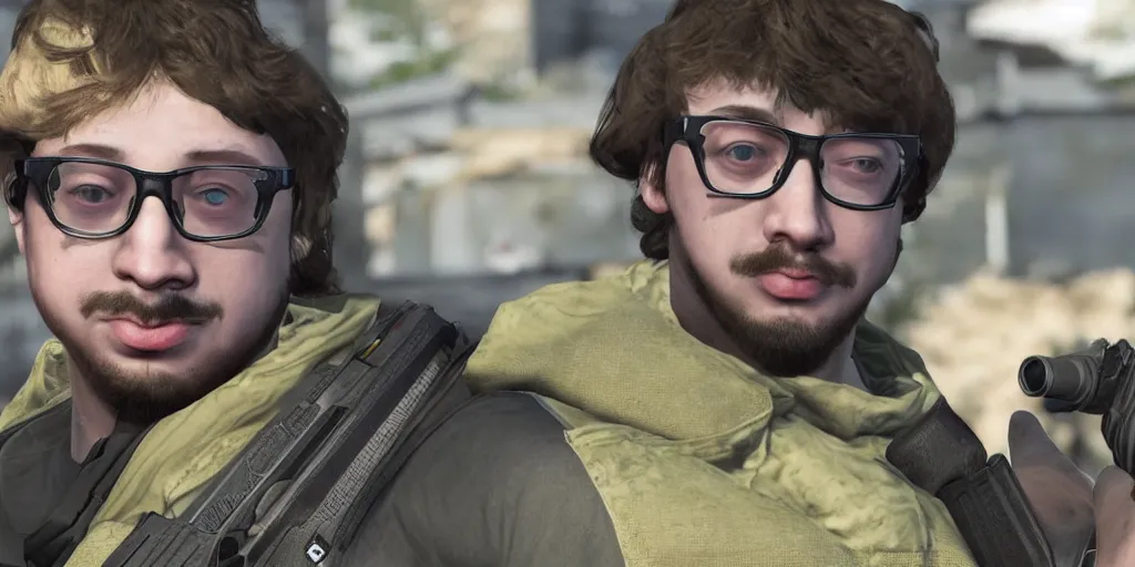 Image similar to sam hyde in cs : go, high detail, high quality, intricate detailing