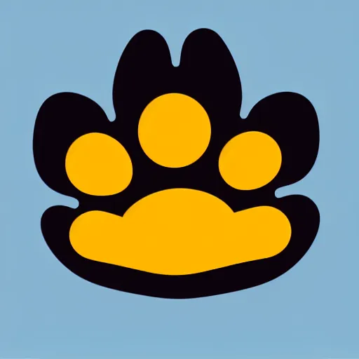 Image similar to Professional logo. Cat paw holding with a coin. Abstract, Pictorial.