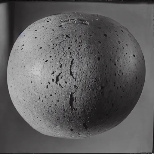 Prompt: a rizom lost film footage of a sphere ethnographic object in the middle of the tropical jungle / object / abstract / modernism / film still / cinematic / enhanced / 1 9 2 0 s / black and white / grain