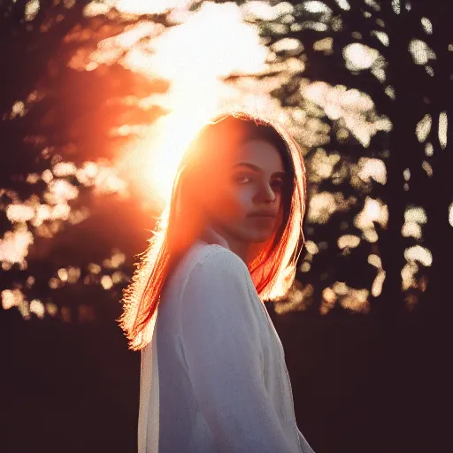 Prompt: of a photo portrait of roberta alves silva, facebook, instagram, sunrise lighting, f 2. 8