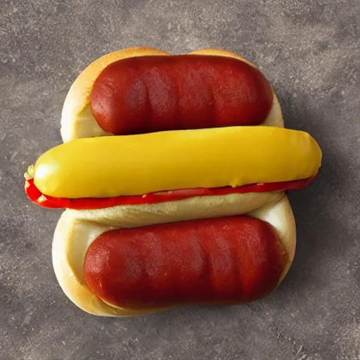 Image similar to hotdog ouroboros