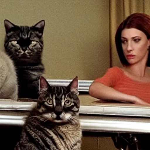 Image similar to the sopranos with cats