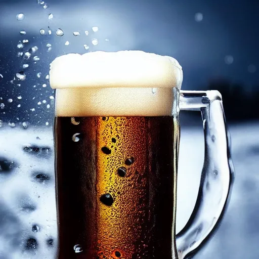 Image similar to the picture of the coldest beer in the world , trending on art station , epic , epic light