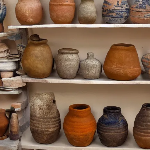 Prompt: pre - inca native ceramics