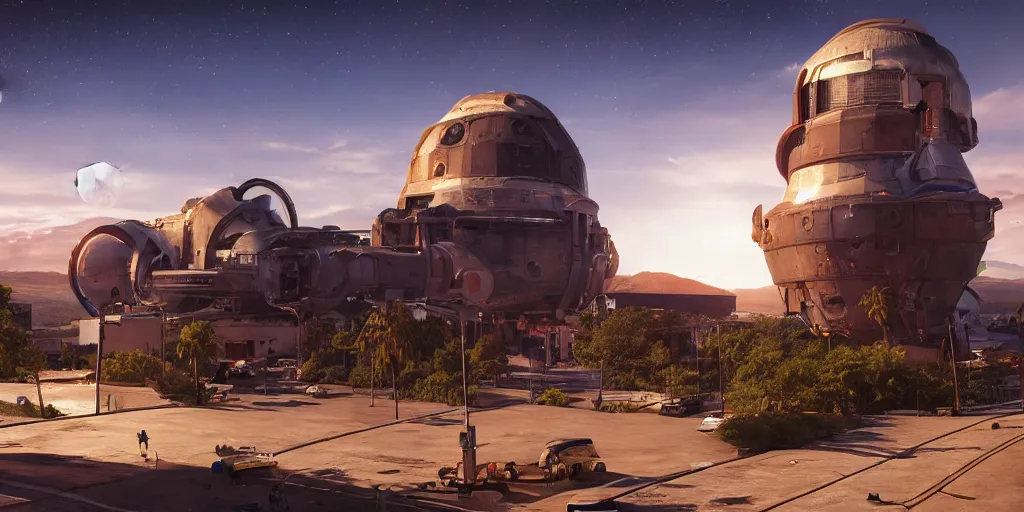 Image similar to tehotihuacan, with a giant space ship in the sky, unreal 5, hyperrealistic, realistic, photorealistic, dynamic lighting, highly detailed, cinematic landscape, studio landscape, studio lighting