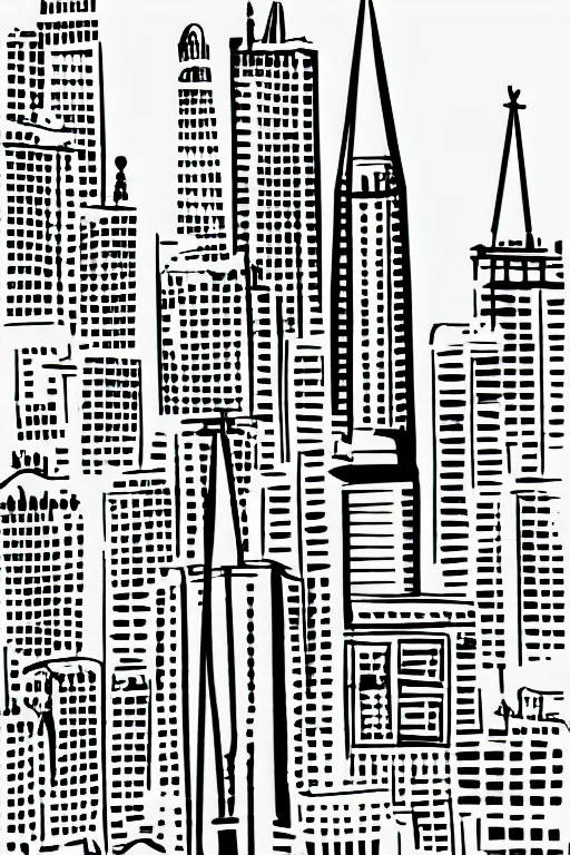 Image similar to minimalist splash ink art of cityscape istanbul