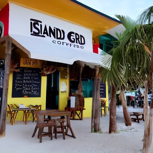 Image similar to island grind coffee, aruba.