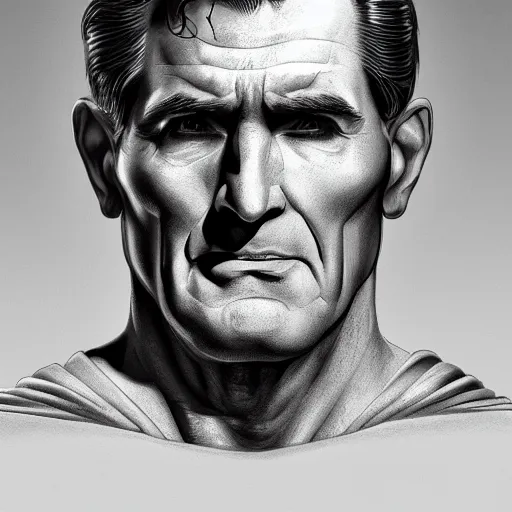 Prompt: detailed portrait of superman as a 90 year old man, digital art, trending on artstation