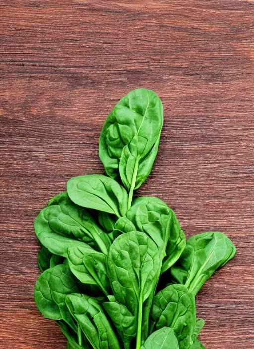 Image similar to home photo spinach in a hand