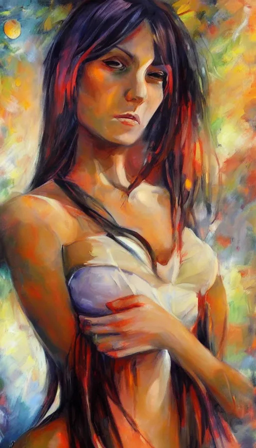 Image similar to psytrance artwork, by emilia wilk