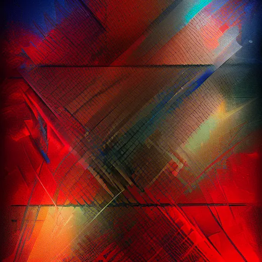 Prompt: the incomprehensible. digital painting, vertical, intricate, beautiful, detailed, grunge, sharp focus, abstract art by kuvshino and el lissitzky and artgerm and kandinsky, trending on artstation. blue, dark red and dark purple color scheme, gradient darker to bottom