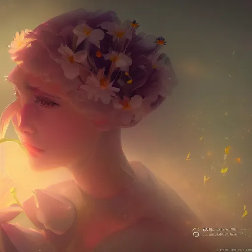 Image similar to Luminescent flower blooming at twilight, cgsociety, r/art, trending on artstation
