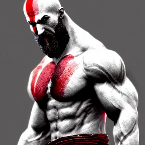 Prompt: kratos from God of war 2018