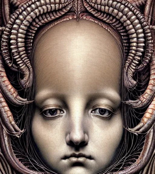 Prompt: detailed realistic beautiful shrimp goddess face portrait by jean delville, gustave dore, iris van herpen and marco mazzoni, art forms of nature by ernst haeckel, art nouveau, symbolist, visionary, gothic, neo - gothic, pre - raphaelite, fractal lace, intricate alien botanicals, ai biodiversity, surreality, hyperdetailed ultrasharp octane render