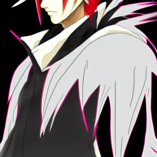 Image similar to Kempachi with an undercut haircut, Anime art, Bleach,