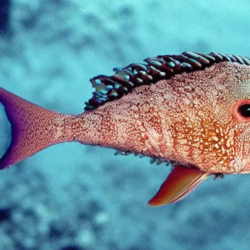 Image similar to a new species of fish discovered 1 0 km beneath the ocean