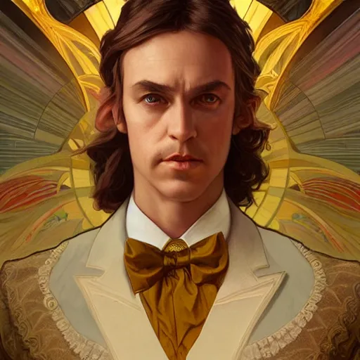 Prompt: symmetry!! portrait of wonka, intricate, elegant, highly detailed, digital painting, artstation, concept art, smooth, sharp focus, illustration, art by artgerm and greg rutkowski and alphonse mucha