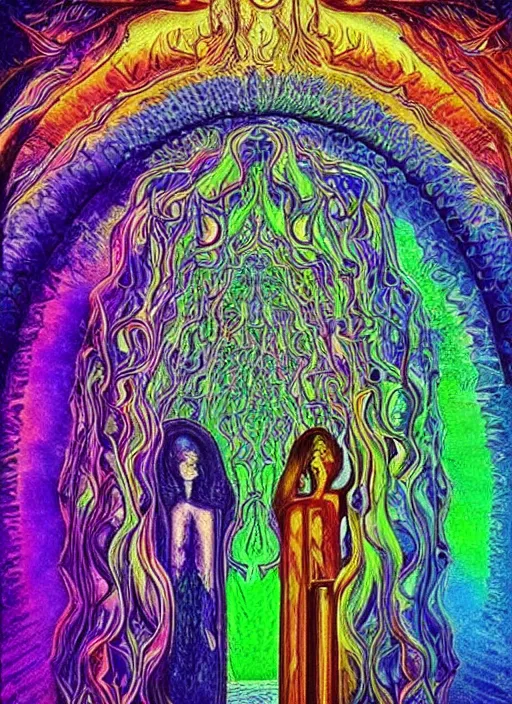 Prompt: if the doors of perception were cleansed then everything would appear to man as it is, Infinite, realistic, psychedelic vibrant colors
