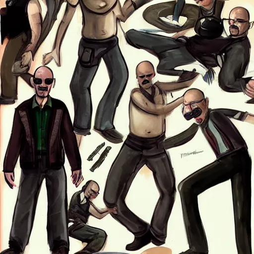 Prompt: tobias funke in the style of resident evil ( 1 9 9 7 ) concept art