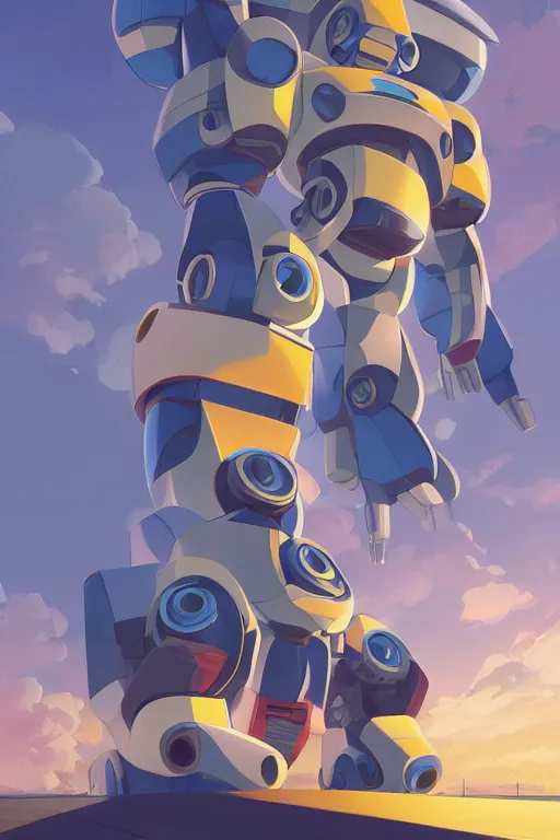 Image similar to metabots medabots medarotto medarot robot minimalist comics, behance hd by jesper ejsing, by rhads, makoto shinkai and lois van baarle, ilya kuvshinov, rossdraws global illumination ray tracing hdr radiating a glowing aura