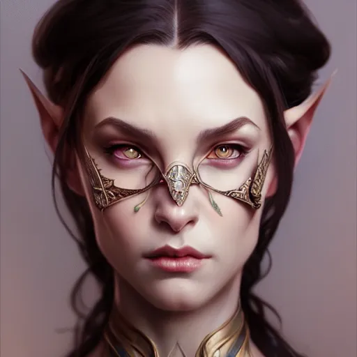 Prompt: ,portrait of an female tiefling, D&D, fantasy, intricate, elegant, highly detailed, digital painting, artstation, concept art, smooth, sharp focus, illustration, art by artgerm and greg rutkowski and alphonse mucha