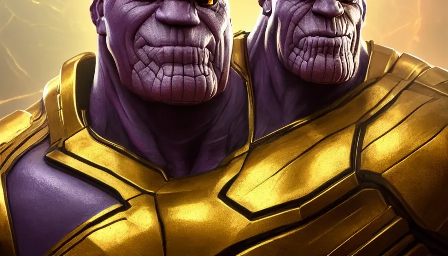Image similar to hand painted bust of john cena as thanos, hyperdetailed, artstation, cgsociety, 8 k