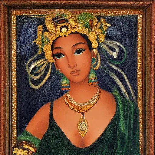 Image similar to portrait of a very beautiful goddess,