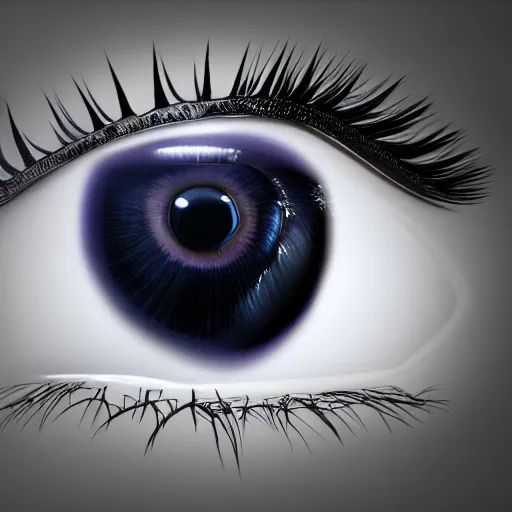 Image similar to hyper realistic eye, 3d render final fantasy style