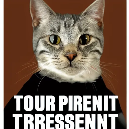 Prompt: cat is our persident