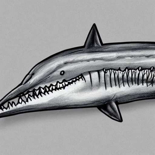 Prompt: pickle shark. hyperdetailed photorealism