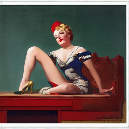 Image similar to woman, building, by gil elvgren, olivia