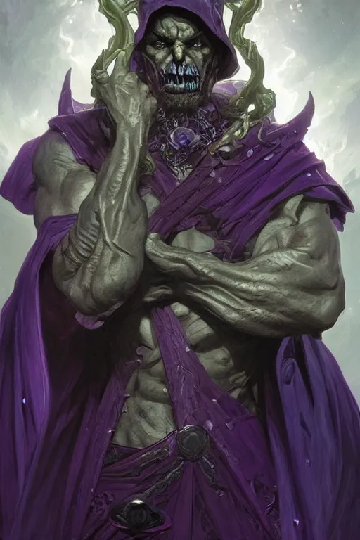 Portrait Of Hulking Herculean Undead Lich Warlock Stable Diffusion