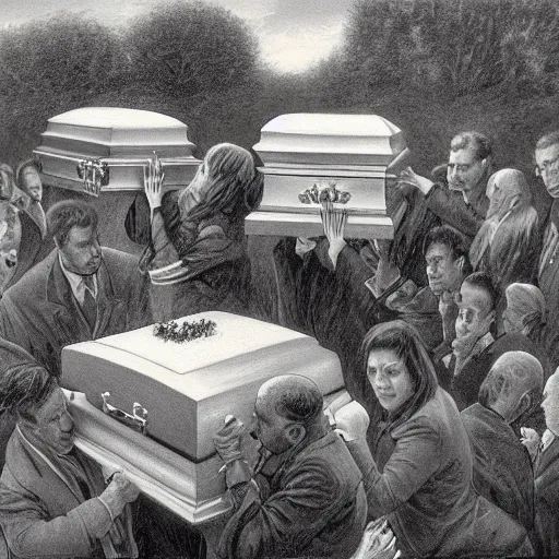 Image similar to a funeral by gordon a. smith