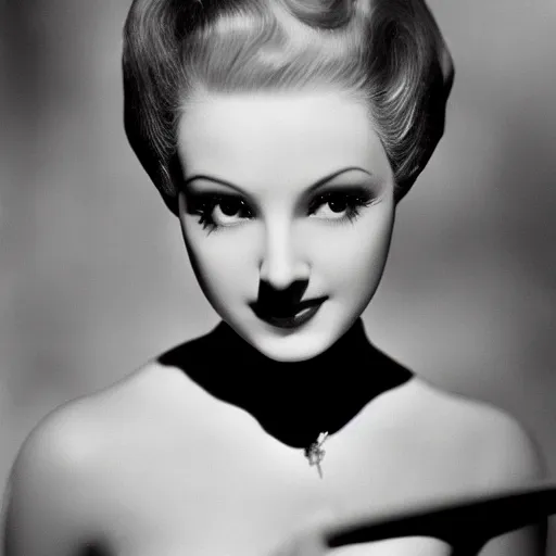 Prompt: black and white Hollywood photography of Zelda by George Hurrell